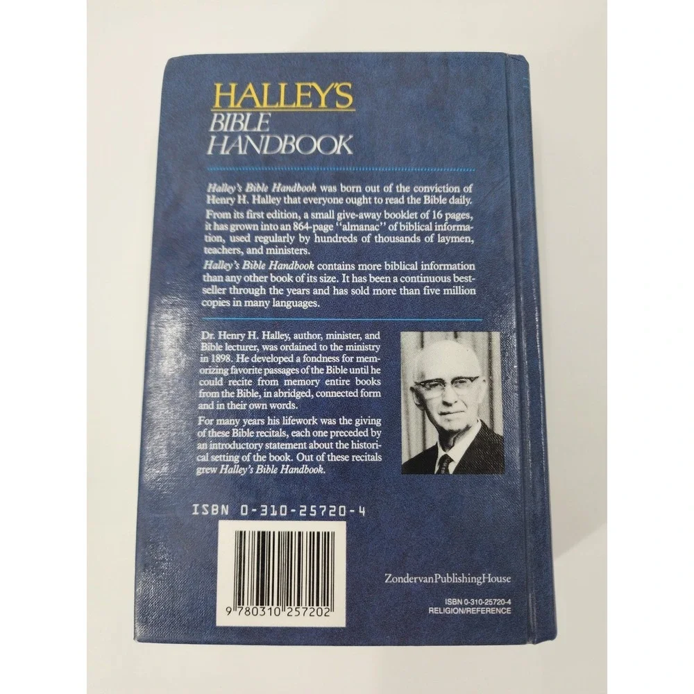 Halleys Bible Handbook Henry H Halley Zondervan Hardcover Commentary Archaeology